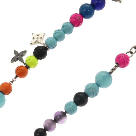 LOUIS VUITTON Brass Beads Bracelet metal Light Blue MP2938 LV Auth 136336 - Picture 9 of 12